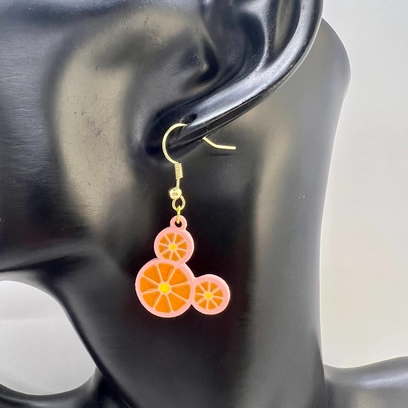 Mickey Mouse Earrings - Orange Slice Earrings - Summer Earrings - Disney Earring - Picture 10 of 10